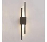 HJLJKG Appliques murales à intensité Variable 6 W, éclairage Mural Noir - Applique Murale LED avec Abat-Jour en Acrylique, lumières de vanité de Salle de Bain, pour Salle de Bain, pièce, Couloir,