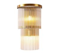 HJLJKG Appliques murales Modernes en Cristal, luminaires muraux en Verre rayé, Applique Murale d'intérieur de Luxe, Lampes murales de vanité, éclairage Mural Industriel pour Salle de Bain, Salon,