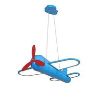 HJLJKG en Avion à dimmable - Lumière Suspendue Jaune Bleue pour la Chambre pour Enfants, Pendentif au Plafond Moderne pour pépinière d'enfants (télécommande) (Jaune)