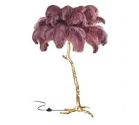 HJLJKG Floor Lamp, Feather Reading Lamps Standing Lamps with 3 Color Dimmable Lamp Floor Feather Lamps for Living Room Bedroom Office Decor