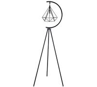 HJLJKG Lampadaire créatif, trépied en métal robuste avec abat-jour en verre, grand poteau pour décoration de salon/chambre/bureau