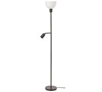 HJLJKG Lampadaire de 1,8 m, deux sources de lumière, lampe verticale, abat-jour, abat-jour en métal, lampe de lecture, direction réglable, décoration