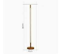 HJLJKG Lampadaire lampadaire lampadaire à en Bois Nordique pour Le Salon Moderne Creative Debout Light Home Decor Pold Pold (Couleur: B Lumière Chaude, Taille: avec télécommande)