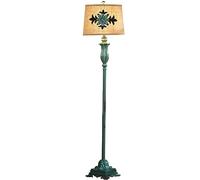 HJLJKG Lampadaire vintage américain, poteau droit, lampe de salon sur pied, lampe de lecture industrielle avec base robuste décoration