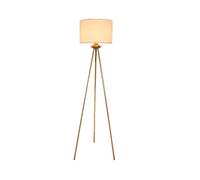 HJLJKG Lampe sur pied standard Trépied en fer avec abat-jour en tissu Élégant Lampadaire sur pied pour salon, chambre à coucher, cuisine pour salon