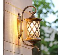HJLJKG Lanterne Murale étanche Porche extérieur, Lampe de Transport Verre d'eau, luminaires extérieurs E27, Support Mural, Appliques murales étanches IP44 en Forme d'ananas pour Garage, Patio