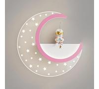 HJLJKG LED d'enfant, Nordique créative d'astronaute Dessin animé à Coucher, Applique Murale en Acrylique 15W, luminaires muraux Chevet pour Chambre garçons de Filles