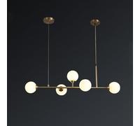 HJLJKG Lighting Chandelier, Long Pole Luxe Pendant with Adjustable Chain/Rope for Dining Room Bedroom Kitchen Lighting