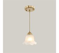 HJLJKG Pendant Light Fixtures for Dining Room, Bedroom Hallway, Kitchen and Living Spaces - Brushed Brass Finish (14cm)