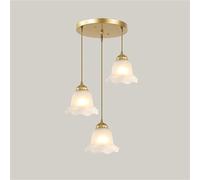 HJLJKG Pendant Light Fixtures for Dining Room, Bedroom Hallway, Kitchen and Living Spaces - Brushed Brass Finish (14cm)