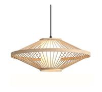 HJLJKG Pendre à la Main de Lanterne à la Main, de Style Japonais, Lampe Suspendue Industrielle rétro - pour Salle à Manger, Salon de thé, Bar (Naturel, 50 cm)