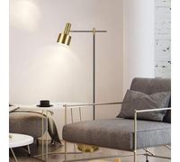 HJLJKG Postmoderne Minimaliste lampadaire Retro Retro Fer Whited Vertical Table Table Chambre Chambre Salon Couleur en Laiton 5-10 Mètres carrés Découvrez la lumière