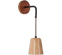 HJLJKG Vintage Enfant Salle D'étude Pierre Abat-Jour Applique Ferme Applique Murale en Bois Lampe Murale Rétro Industrielle Applique Murale, Chambre Chevet Salon Décor Applique E27