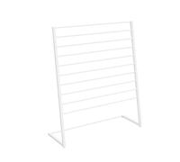 HJLKDYM Cintre À 10 Niveaux pour Foulards en Soie Et Hijabs, Porte-Rubans De Papier d'emballage, Présentoir pour Serviettes, pour Fleuriste Et Magasin De Détail(Blanc,100x35x145cm)