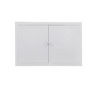 HJLKDYM Panneau D'accès Avec Aération En Alliage D'aluminium, Double Porte D'accès, Porte Murale Verticale Encastrée Avec Poignées(Black-B,90x90x3cm)