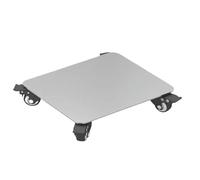 HJLKDYM Soucoupe Pot Fleurs Sur Roulettes Avec Freins, Chariot À Plantes Métal, Capacité Charge 204 Kg, Support Plantes Arbres Pot D'intérieur Et D'extérieur(Silver-B 50x50x6cm)