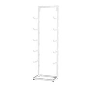 HJLKDYM Tapis en Mousse Support Rangement, Grande Capacité Étagère Rangement, Autoportante Double Face Tapis en Mousse Et Support d'exercice Gym pour L'école À Domicile(White,40x32x130cm)