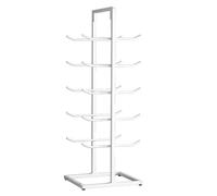 HJLKDYM Tapis en Mousse Support Rangement, Grande Capacité Étagère Rangement, Autoportante Double Face Tapis en Mousse Et Support d'exercice Gym pour L'école À Domicile(White,50x40x130cm)