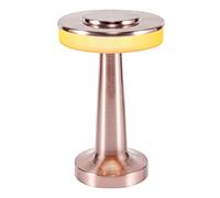HJLRR Lampe de Bureau 3 Couleurs Tactile à Piles, Lampe LED sans Fil Rechargeable, USB Veilleuse de Protection des Yeux pour Jardin/bar, Cuivre