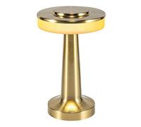HJLRR Lampe De Chevet Sans Fil, Veilleuse À Piles, Lampes De Table LED Rechargeables Par USB En Métal Pour Chambre À Coucher, Table De Chevet, Restaurant, Décoration D'intérieur,Or