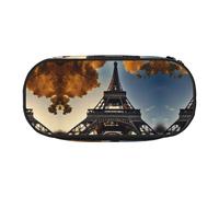 HJLUUFT Belle trousse à crayons avec imprimé Tour Eiffel Paris Simple Robuste Multifonctionnel Trousse à crayons Organiseur de papeterie de bureau