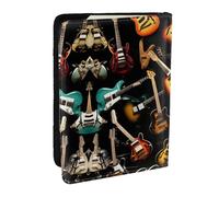 HJLUUFT Guitars-Standard-Scale-2_00x Portefeuille de passeport en cuir imprimé pour homme et femme, étui pour passeport de voyage pour famille, Noir , Taille unique