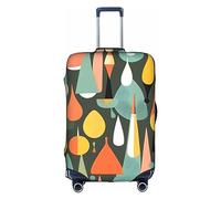 HJLUUFT Housse de bagage élégante en forme de goutte - Protégez et personnalisez votre valise avec une housse approuvée par la TSA, blanc, X-Large