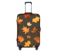 HJLUUFT Housse de bagage élégante motif camouflage d'automne - Protégez et personnalisez votre valise avec une housse approuvée par la TSA, housses de valise pour bagages, blanc, Medium