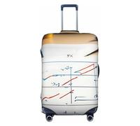 HJLUUFT Housse de protection lavable anti-rayures pour bagage Motif formule mathématique, Noir , S