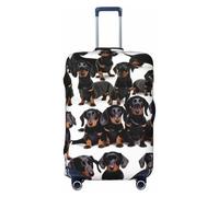 HJLUUFT Housse de protection lavable et anti-rayures Motif teckel Weiner, Noir , L