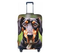 HJLUUFT Housse de protection lavable et anti-rayures Motif teckel Weiner, Noir , M