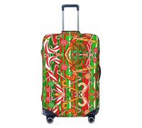 HJLUUFT Housse de protection pour valise de voyage avec imprimé Merry Christmas - Lavable - Anti-rayures, Noir , S