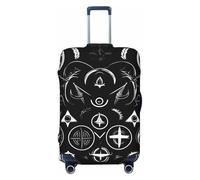 HJLUUFT Housse de protection pour valise de voyage avec symboles Supernatural - Lavable - Anti-rayures - Noir, Noir , L