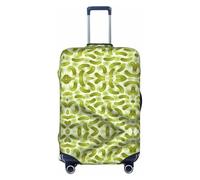 HJLUUFT Housse de protection pour valise, lavable, anti-rayures, motif sushi aneth cornichons, Noir , XL