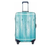 HJLUUFT Housse de protection pour valises de voyage en bois texturé avec impression papier peint lavable et anti-rayures, Noir , XL