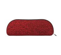 HJLUUFT Rose représente l'amour sac de rangement semi-circulaire - Trousse élégante et légère pour le bureau, la vie et les voyages