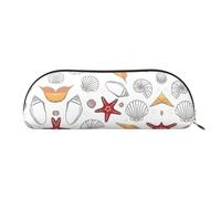 HJLUUFT Sac de rangement semi-circulaire en forme d'étoile de mer - Trousse élégante et légère pour le bureau, la vie et les voyages