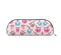 HJLUUFT Sac de rangement semi-circulaire Naughty Sloth - Trousse élégante et légère pour le bureau, la vie et les voyages