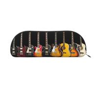 HJLUUFT Sac de rangement semi-circulaire pour guitare électrique - Trousse élégante et légère pour le bureau, la vie et les voyages