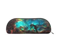 HJLUUFT Sac de rangement semi-circulaire Universe Galaxy Space - Trousse élégante et légère pour le bureau, la vie et les voyages