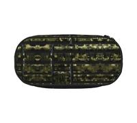 HJLUUFT Trousse à crayons avec impression camouflage numérique militaire simple et robuste - Multifonctionnel - Organiseur de papeterie de bureau