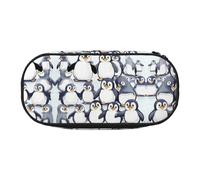 HJLUUFT Trousse à crayons avec imprimé bébé pingouins mignons - Simple et robuste - Multifonctionnel - Organiseur de papeterie de bureau