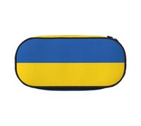 HJLUUFT Trousse à crayons avec imprimé drapeau de l'Ukraine - Pour bureau, école, usage quotidien