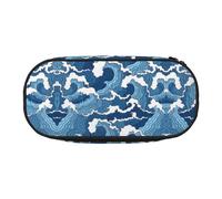 HJLUUFT Trousse à crayons Motif Stormy Sea pour bureau, université, école, usage quotidien, Noir , Taglia Unica, mignon