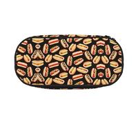 HJLUUFT Trousse à crayons simple et robuste avec impression de hot-dogs - Multifonctionnel - Organiseur de papeterie de bureau