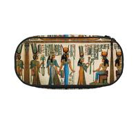 HJLUUFT Trousse à crayons simple et robuste avec imprimé de l'Égypte antique - Multifonctionnel - Organiseur de papeterie de bureau