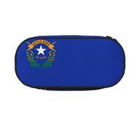 HJLUUFT Trousse à crayons simple et robuste avec imprimé drapeau de l'État du Nevada - Multifonctionnel - Organiseur de papeterie de bureau