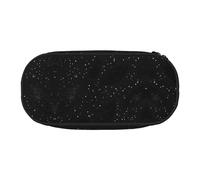 HJLUUFT Trousse à maquillage noire scintillante avec fermeture éclair