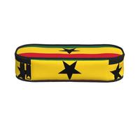 HJLUUFT Trousse de maquillage avec fermeture éclair Motif drapeau du Ghana Kawaii, Noir , Taille unique, mignon