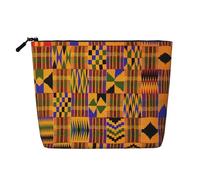 HJLUUFT Trousse de maquillage de voyage avec motif ethnique africain - Trousse de toilette pour femme - Organisateur de maquillage - Accessoires de toilette, noir, One Size